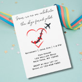 Skys schönster Pilot, Herzflugzeug, Geburtstag, ei Einladung