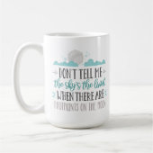 Sky's The Limit - Footprints auf dem Mond Kaffeetasse (Links)