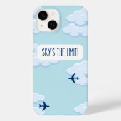 Sky's The Limit – Motivational iPhone 14 Case (Rückseite)