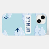 Sky's The Limit – Motivational iPhone 14 Case (Rückseite (Horizontal))