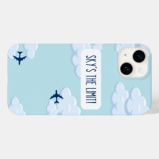 Sky's The Limit – Motivational iPhone 14 Case (Rückseite (Horizontal))