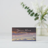 Skyscape Fantasy Business Card Visitenkarte (Stehend Vorderseite)
