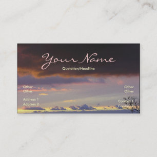 Skyscape Fantasy Business Card Visitenkarte