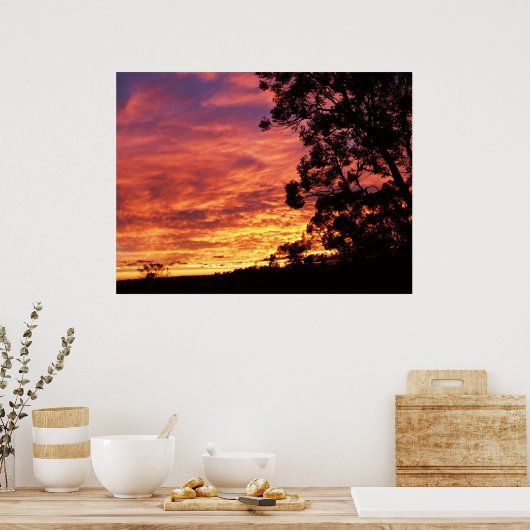 Skyscape-Farbe Poster (Küche)