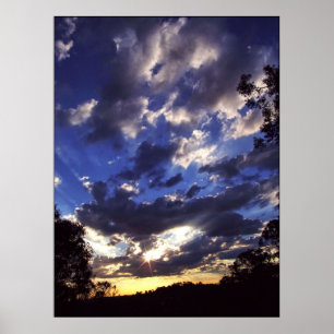 Skyscape funkelndes Poster