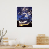 Skyscape funkelndes Poster (Küche)