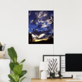 Skyscape funkelndes Poster (Heimbüro)