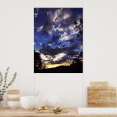 Skyscape funkelndes Poster (Küche)