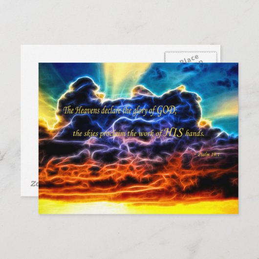 Skyscape Postkarte (Vorne/Hinten)