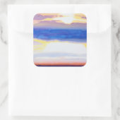 Skyscape Quadratischer Aufkleber (Tasche)