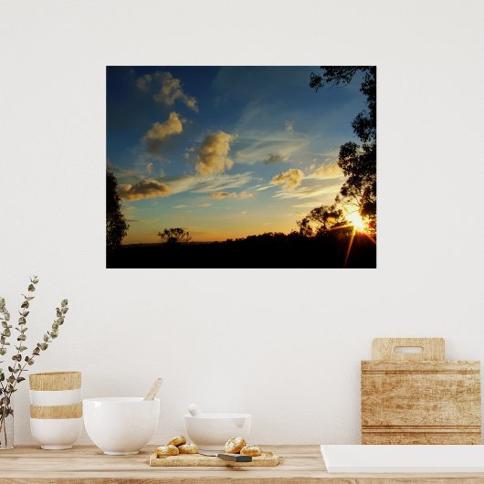 Skyscape Sparkle Poster (Küche)