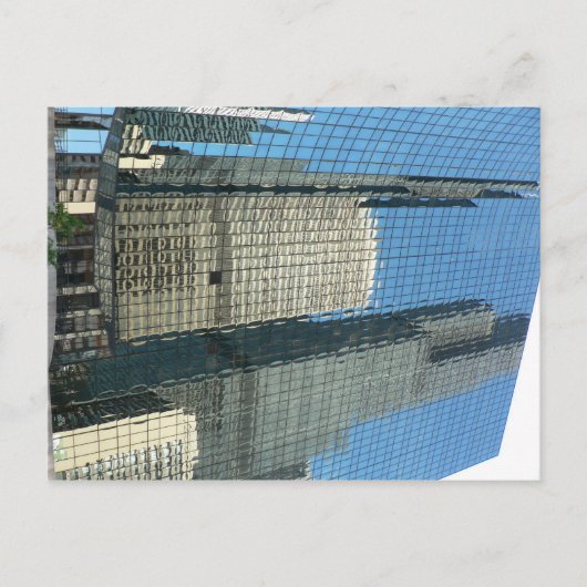 Skyscraper Reflektion Postkarte (Vorderseite)