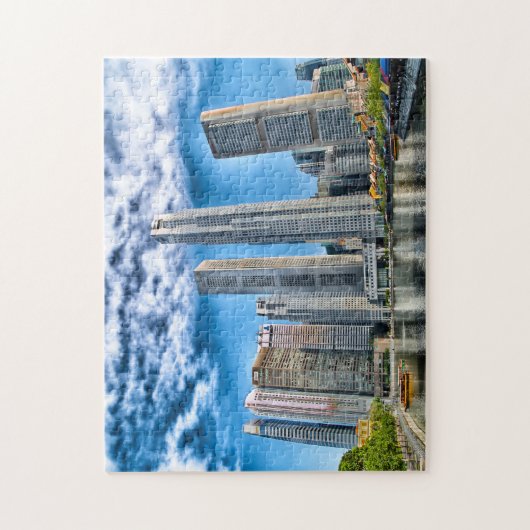 Skyscrapers Singapore Skyline . Puzzle (Vertikal)