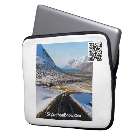 SkySeaRoadSnow - Laptop-Sieb 13" Laptopschutzhülle (Vorderseite Links)