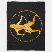 SKYTHIAN ARCHER Tondo Griechisch Dachrot Abbildung Fleecedecke (Vorderseite)