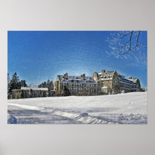 Skytop Lodge nach dem Schneeplakat Poster