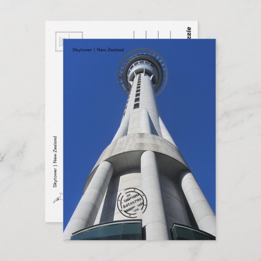 Skytower (Neuseeland) Postkarte (Vorne/Hinten)