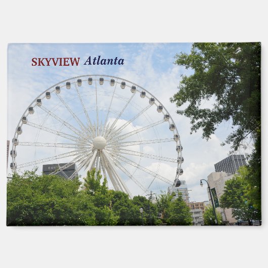 Skyview Ferris Wheel Atlanta, Georgia Magnet (Vorderseite)