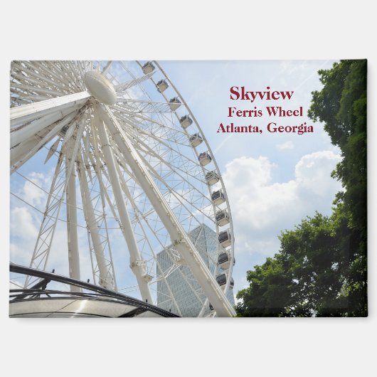 Skyview Ferris Wheel Atlanta, Georgia Magnet (Vorderseite)