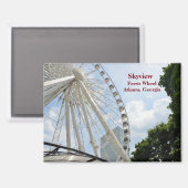 Skyview Ferris Wheel Atlanta, Georgia Magnet (Vorderseite/Rückseite)