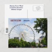 Skyview Ferris Wheel Atlanta, Georgia Postkarte (Vorne/Hinten)
