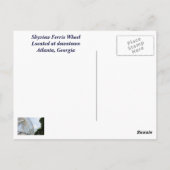 Skyview Ferris Wheel Atlanta, Georgia Postkarte (Rückseite)