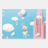 Skyward Bound Kittens Geschenkpapier Set (Vorderseite 3)