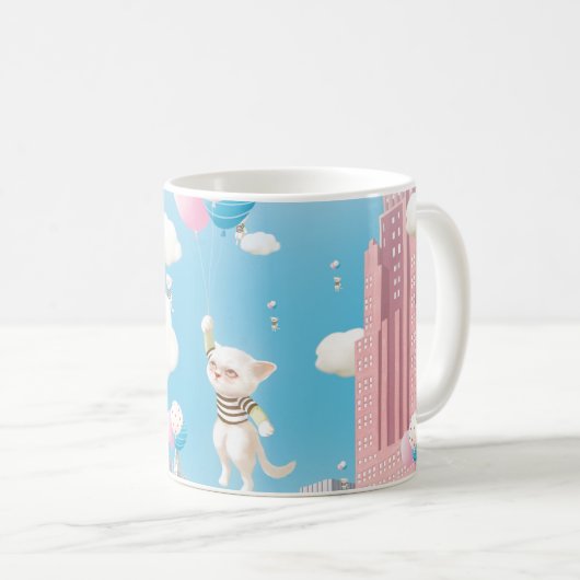 Skyward Bound Kittens Kaffeetasse (VorderseiteRechts)