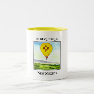 Skyward Over Albuquerque Zweifarbige Tasse