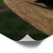 Skyward Snack Elephant's Upward Reach Poster (Ecke)