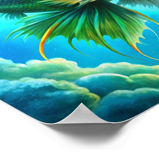 ‚Skyward Swim‘ Poster (Ecke)