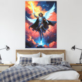 Skywarden Warrior Archangel Michael Leinwanddruck (Insitu (Schlafzimmer))