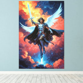 Skywarden Warrior Archangel Michael Leinwanddruck