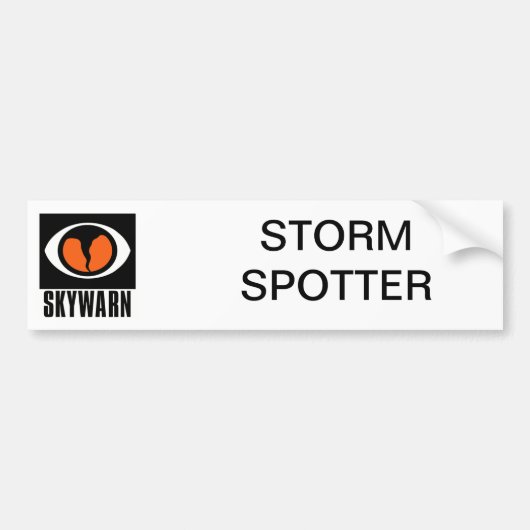 SKYWARN Sturm-Aufklärer-Autoaufkleber Autoaufkleber (Vorne)