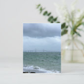 Skyway an einem stürmischen Tag Postkarte (Stehend Vorderseite)