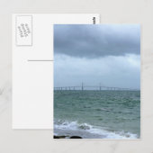 Skyway an einem stürmischen Tag Postkarte (Vorne/Hinten)