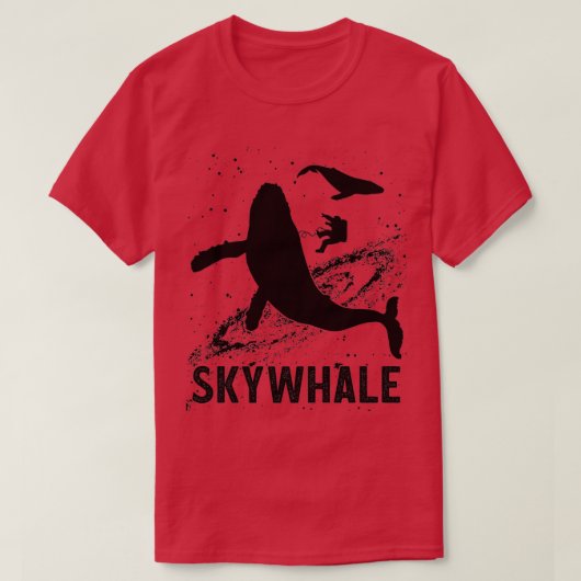 Skywhale Funny Ocean Parody T-Shirt (Design vorne)