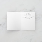 Skywriting Happy Birthday in den Wolken Karte (Innenseite)