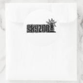 Skyzoo-Logo-Aufkleber Runder Aufkleber (Tasche)
