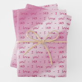 SKZ - 143 - I LOVE YOU GIFT WRAP GESCHENKPAPIER SET (Beispiel)