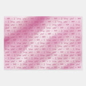 SKZ - 143 - ICH LIEBE DICH GESCHENKVERPACKUNG GESCHENKPAPIER SET (Vorderseite 2)