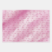 SKZ - 143 - ICH LIEBE DICH GESCHENKVERPACKUNG GESCHENKPAPIER SET (Vorderseite)