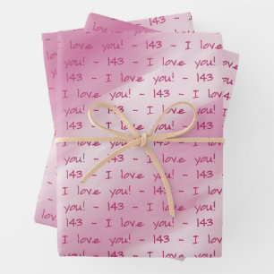 SKZ - 143 - ICH LIEBE DICH GESCHENKVERPACKUNG GESCHENKPAPIER SET