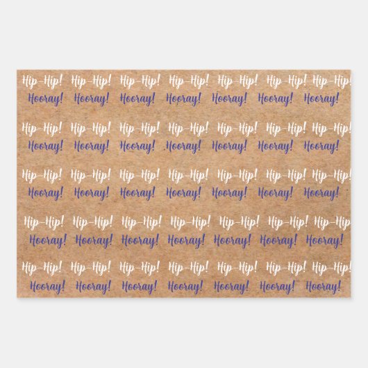 SKZ Hip Hip Hooray Geschenkpapier Set (Vorderseite)