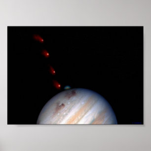 SL9 impacting Jupiter Poster