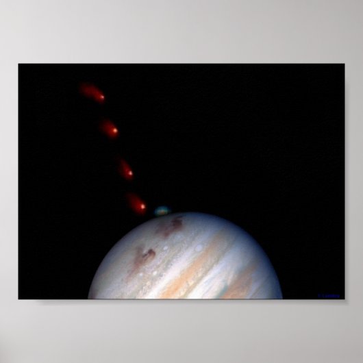 SL9 impacting Jupiter Poster (Vorne)