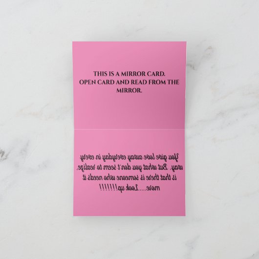 SL 007 - Sie geben es weg Dankeskarte (Innenseite)