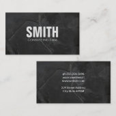 Slab Black Granite Visitenkarte (Vorne/Hinten)