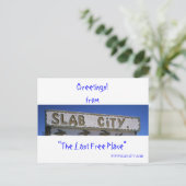 Slab City Postkarte (Stehend Vorderseite)