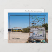 Slab City Welcome Sign Postcard Postkarte (Vorne/Hinten)